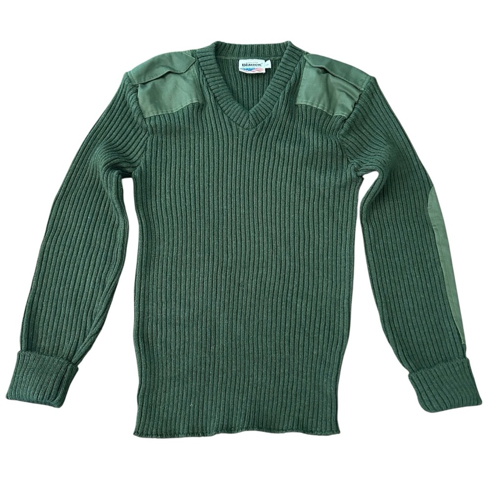Blauer V-Neck Sweater Military Green Men’s size Large